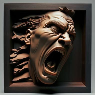 3D model Robert Longo American artist (STL)